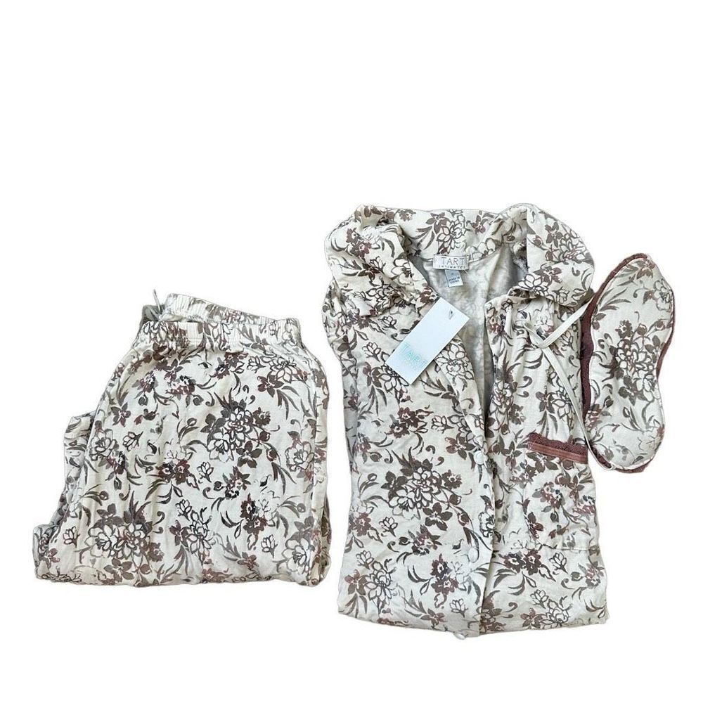 Tart Intimates long sleeve pajamas with eye mask size Small